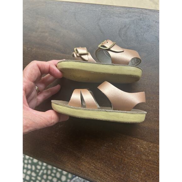 Rose Gold San-sun Sea Wees Sandals Size 3 - Picture 8 of 8